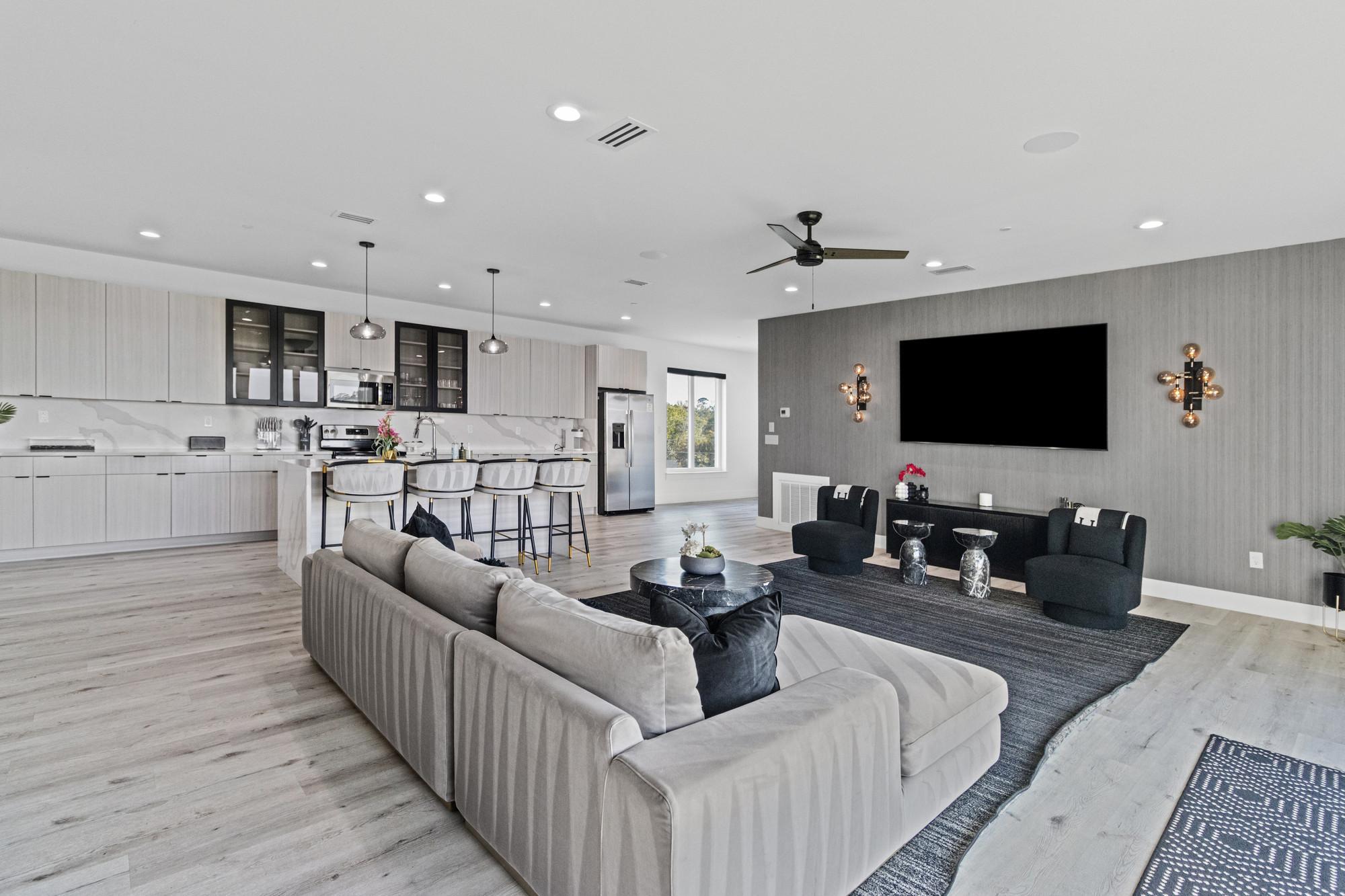 Modern living room seating
